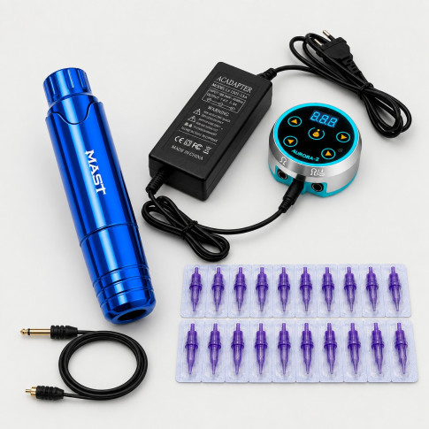 Набор для татуировки DragonHawk Mast P10 с блоком питания, RCA, ход 3,5 мм