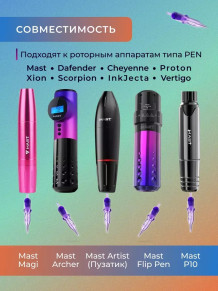 Картриджи DragonHawk Mast Pro 14RS 0,25 мм — 20 шт.