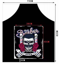 Фартук парикмахерский Барбер Череп Фартук парикмахерский Барбер Череп