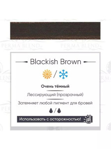 Пигмент для татуажа бровей Perma Blend Blackish Brown холодный коричневый 15 мл