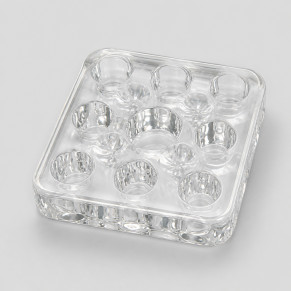 Подставка PRONOGTI Mini для пигментов, 9 отверстий, 5×5 см