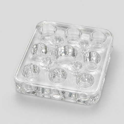 Подставка PRONOGTI Mini для пигментов, 9 отверстий, 5×5 см