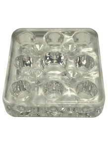 Подставка для тату-пигментов PRONOGTI Mini, 9 отверстий, 5×5 см