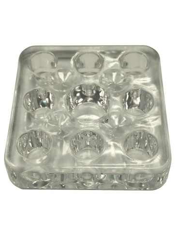 Подставка PRONOGTI Mini для пигментов, 9 отверстий, 5×5 см