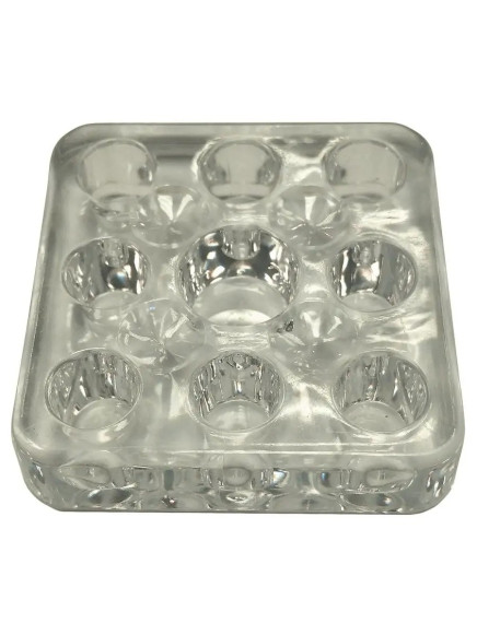 Подставка для тату-пигментов PRONOGTI Mini, 9 отверстий, 5×5 см